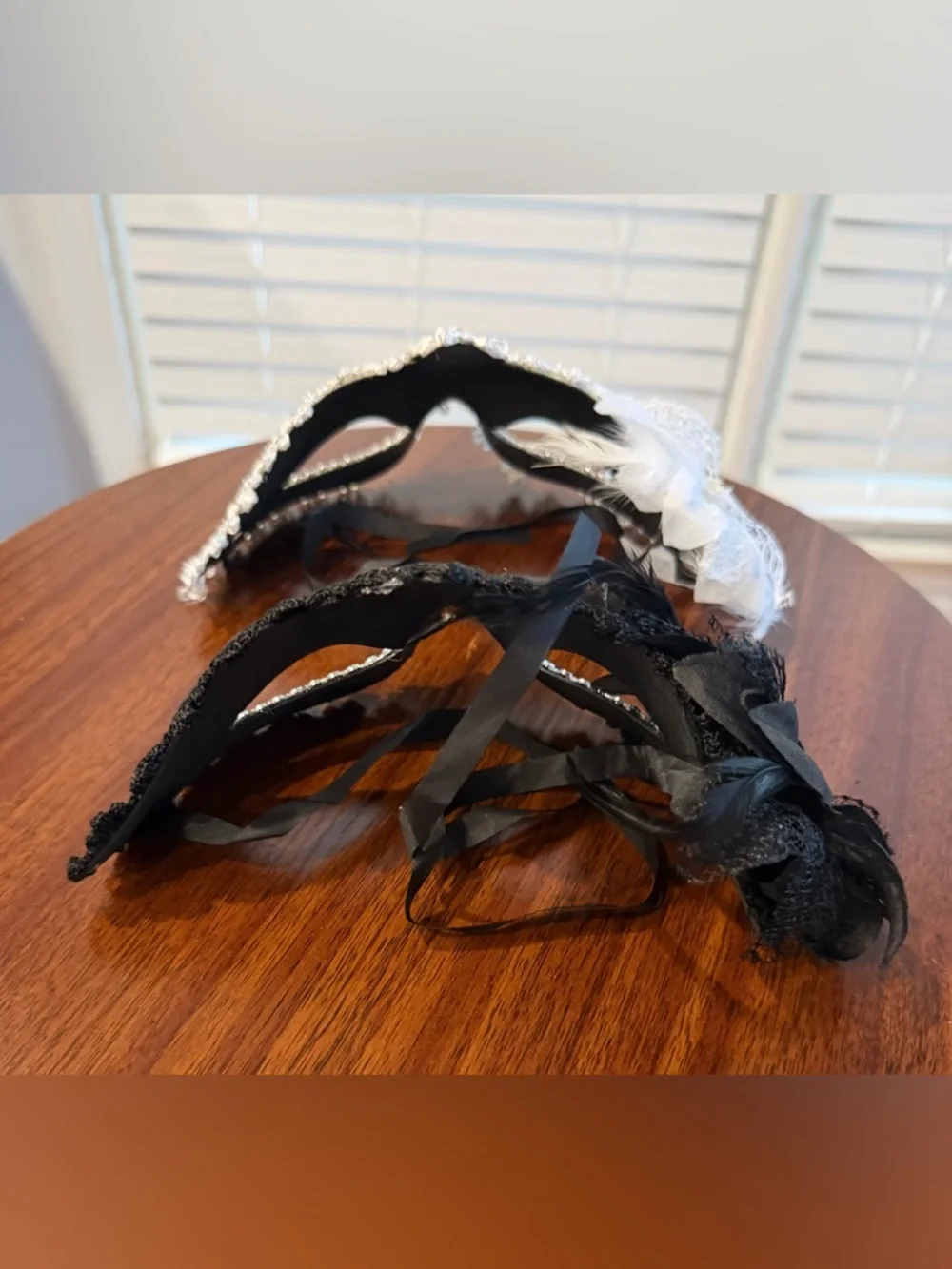 Lace Masquerade Mask Set in Black & White! The Cutest! Best Offer Accepted! 🖤🤍